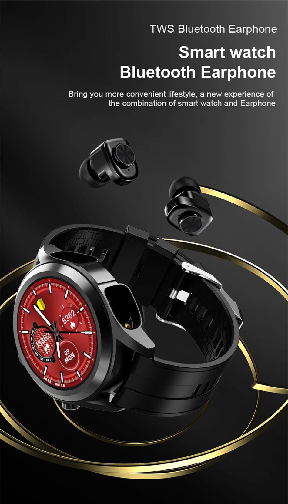 Smart Watch 2021 Men Smartwatch Android Tws 2 In 1 Wireless Headset Combo Bluetooth Phone Call Watches For Huawei Samsung PK GT2
Smart Watch 2021 Men Smartwatch Android Tws 2 In 1 Wireless Headset Combo Bluetooth Phone Call Watches For Huawei Samsung PK GT2