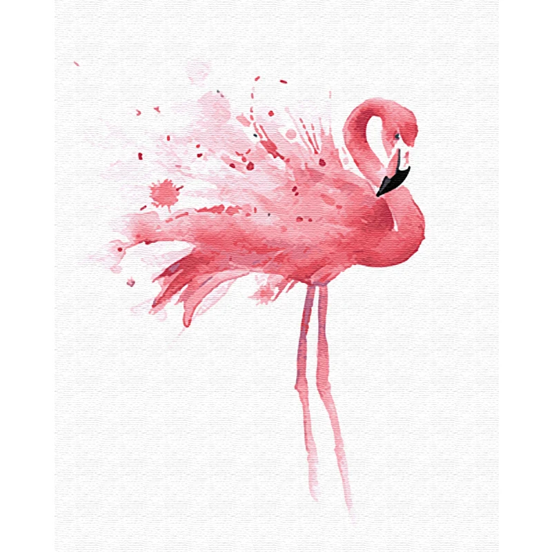 DIY масляная краска Фламинго пятнистый олень Лось Зебра кошка краски по номерам