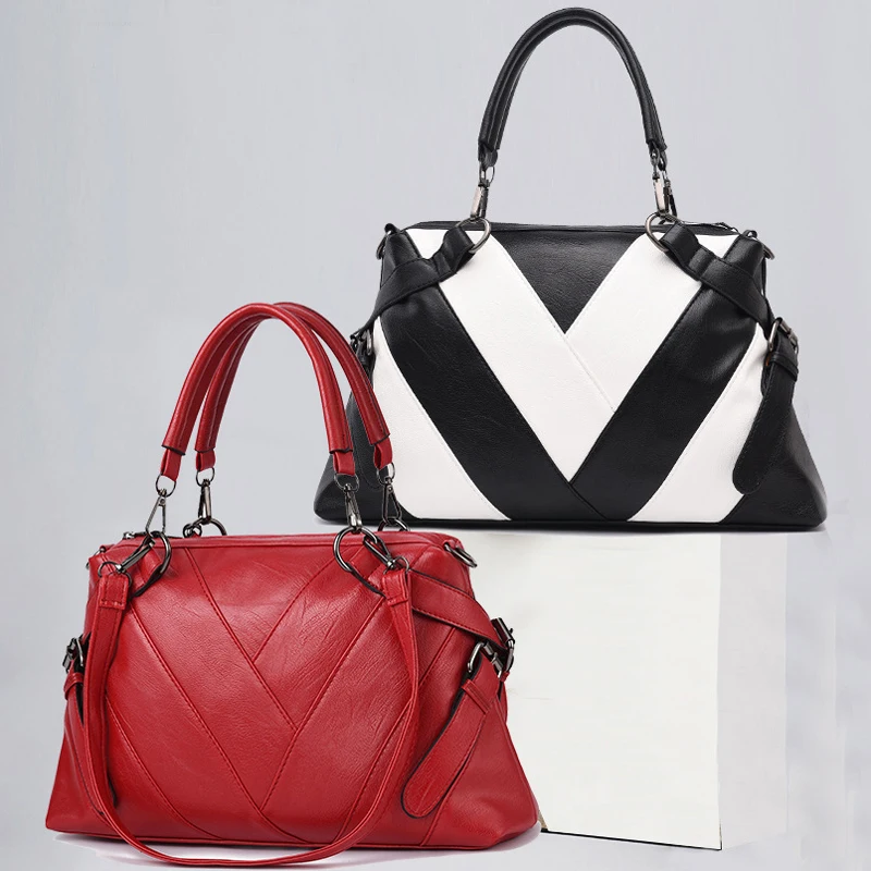 Лоскутная сумка через плечо, женская сумка-мессенджер из искусственной кожи, Женская однотонная сумка 
Лоскутная сумка через плечо, женская сумка-мессенджер из искусственной кожи, Женская однотонная сумка