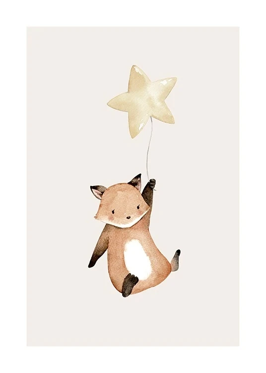 Fox And Balloon Painting Posters And Prints Wall Art Nordic Picture For Kid Rooom Bedroom Decoration 
Fox And Balloon Painting Posters And Prints Wall Art Nordic Picture For Kid Rooom Bedroom Decoration