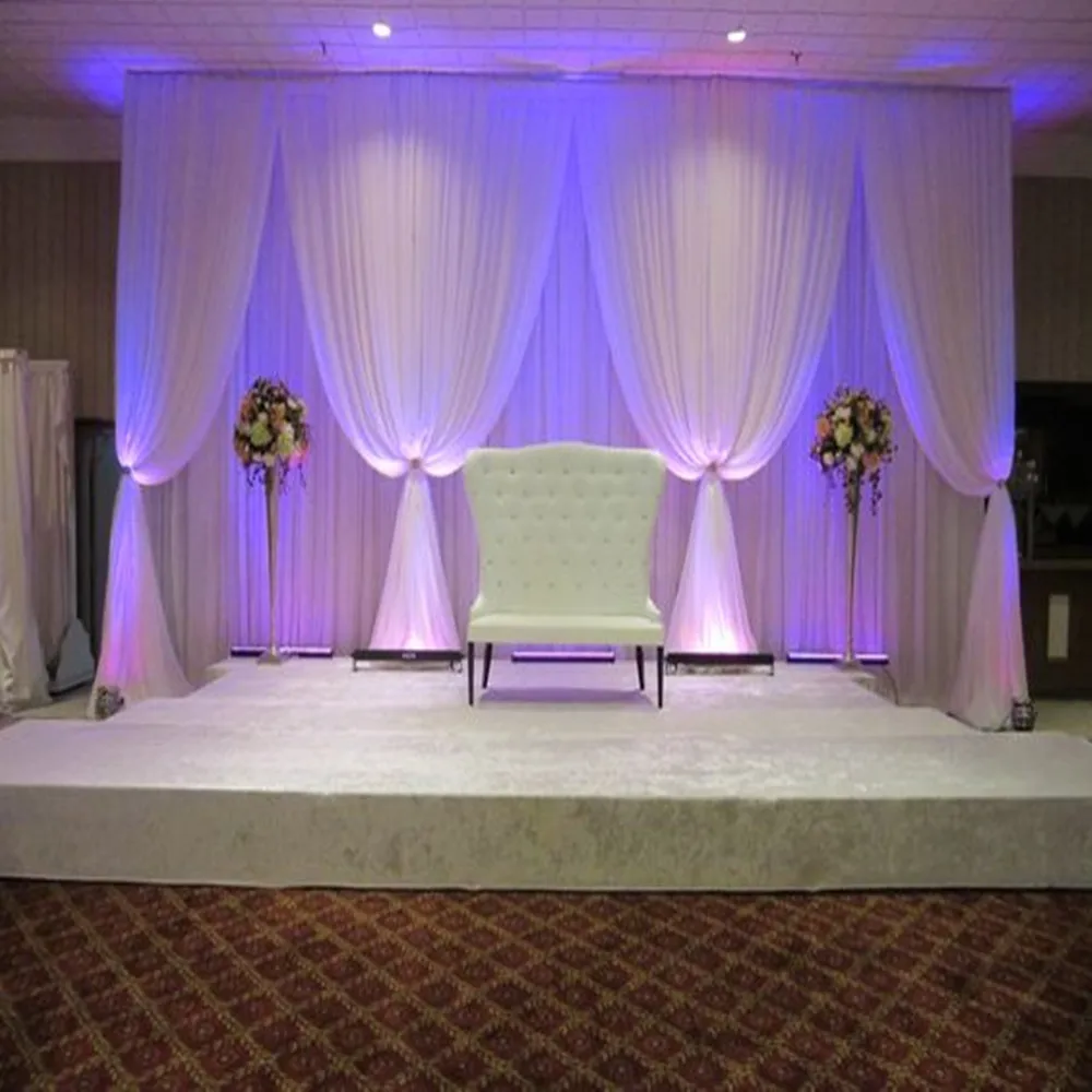 White wedding backdrop 3M height by 6M Width Wedding stage decoration Price: US $225 / piece
White wedding backdrop 3M height by 6M Width Wedding stage decoration Price: US $225 / piece
