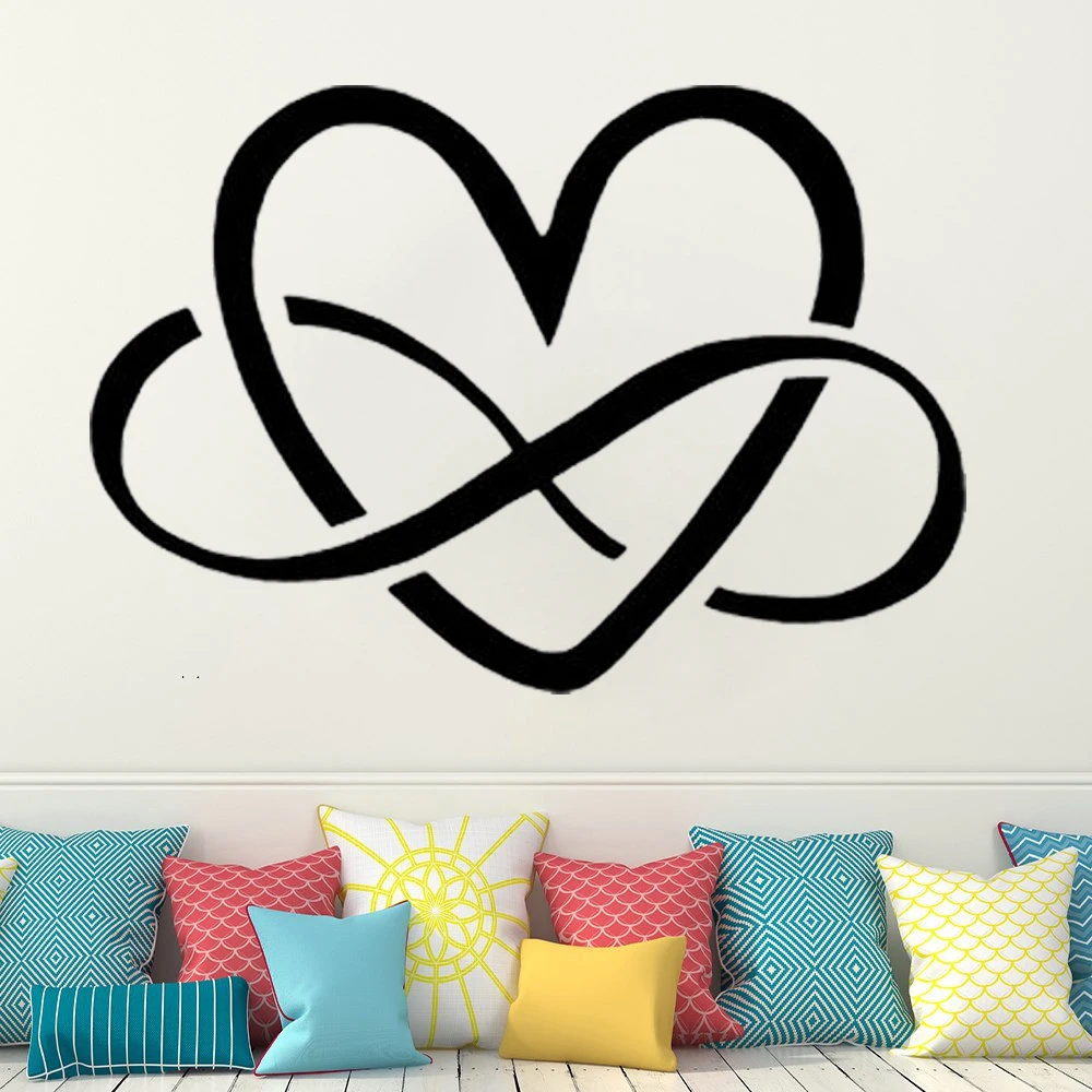 Vinyl Valentine's Day wall sticker for room decoration Infinity Symbol with Heart romantic wedding anniversary wall decal HY820
Vinyl Valentine's Day wall sticker for room decoration Infinity Symbol with Heart romantic wedding anniversary wall decal HY820
