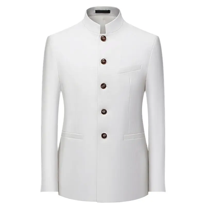 Chinese Stand Collar Men Blazer 6XL Big Size Solid Casual Suit Jacket Slim Fit Mens Wedding Blazers Yellow Burgundy White Q402
Chinese Stand Collar Men Blazer 6XL Big Size Solid Casual Suit Jacket Slim Fit Mens Wedding Blazers Yellow Burgundy White Q402