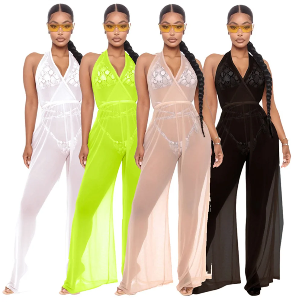 RStylish Sexy Streetwear Playsuits Solid Womens Halter Bandage Backless Deep V-Neck Sleeveless Straight Club One Piece Jumpsuit
RStylish Sexy Streetwear Playsuits Solid Womens Halter Bandage Backless Deep V-Neck Sleeveless Straight Club One Piece Jumpsuit