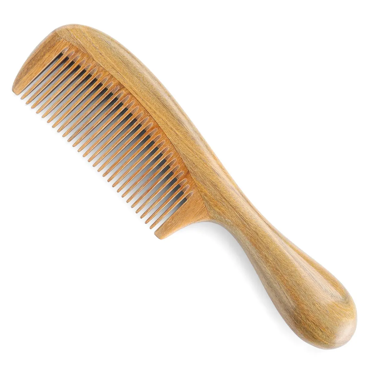 Handmade 100% Natural Green Sandalwood Hair Combs - Anti-Static Sandalwood Scent Natural Hair Detangler Wooden Comb
Handmade 100% Natural Green Sandalwood Hair Combs - Anti-Static Sandalwood Scent Natural Hair Detangler Wooden Comb