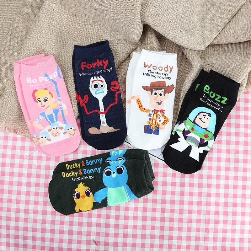 Disney Toy Story Anime Cartoon Girls Girls Casual Cotton Socks Sweat-absorbent Boat Socks Summer Shallow Mouth Low Cut Socks
Disney Toy Story Anime Cartoon Girls Girls Casual Cotton Socks Sweat-absorbent Boat Socks Summer Shallow Mouth Low Cut Socks