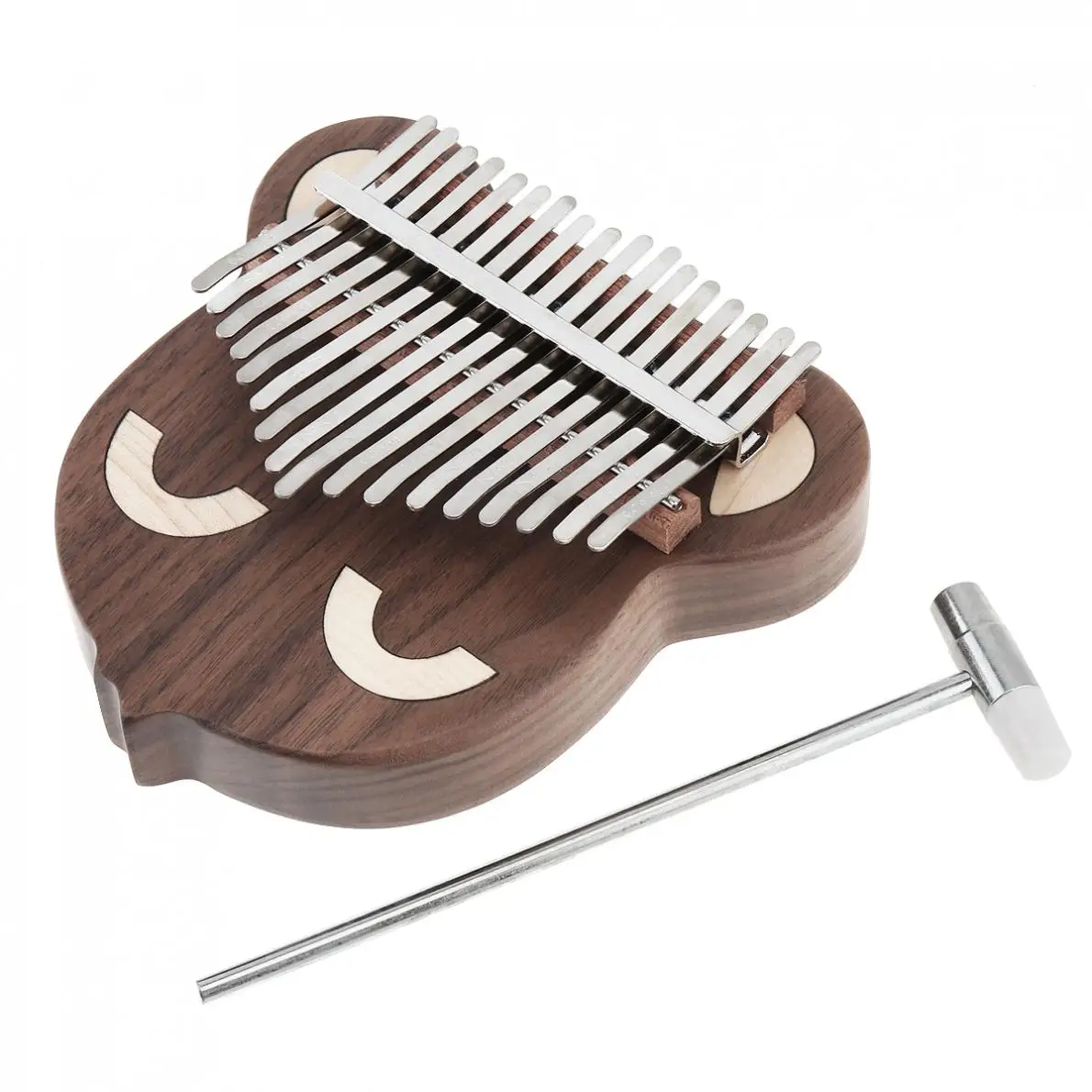 17 Key Thumb Piano Kalimba Single Board Bear Face Musical Instrument With Learning Book Tune Hammer for beginner
17 Key Thumb Piano Kalimba Single Board Bear Face Musical Instrument With Learning Book Tune Hammer for beginner