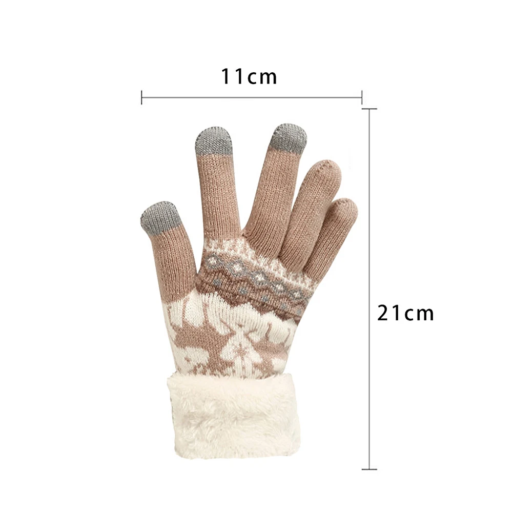 Women Men Unisex Winter Ribbed Knitted Full Fingered Gloves Basic Thicken Plush Lining Mittens Magic Thermal Wrist Warmer 
Women Men Unisex Winter Ribbed Knitted Full Fingered Gloves Basic Thicken Plush Lining Mittens Magic Thermal Wrist Warmer