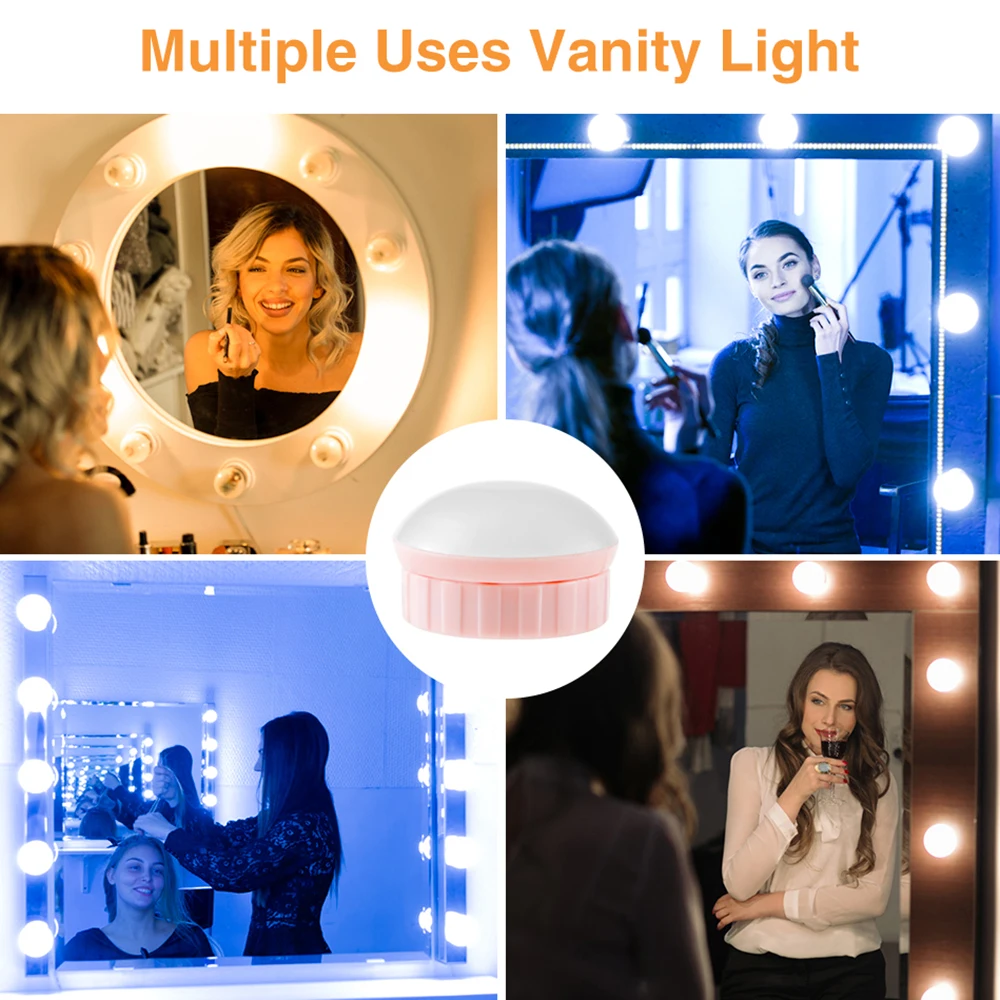 5V LED Makeup Mirror Lamp Bulb Three Light Colors Hollywood Makeup Vanity Light USB Wall Light Dimmable Dressing Table Lighting
5V LED Makeup Mirror Lamp Bulb Three Light Colors Hollywood Makeup Vanity Light USB Wall Light Dimmable Dressing Table Lighting