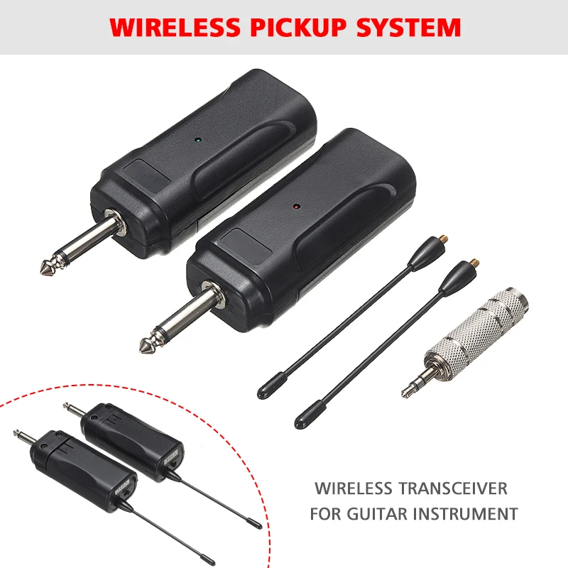 

Portable Wireless Audio Transmitter Receiver High Quality 6.35mm To 3.5mm Adapter Receivers For Electric Guitar/Violin/Bass