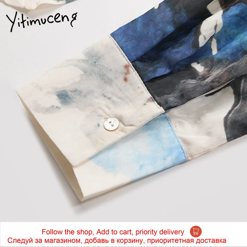 Yitimuceng Floral Print Blouse Women Button Shirt Loose New Spring 2021 Fashion French Turn-down Collar Long Sleeve Casual Tops
Yitimuceng Floral Print Blouse Women Button Shirt Loose New Spring 2021 Fashion French Turn-down Collar Long Sleeve Casual Tops