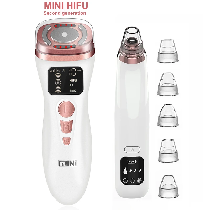 

Mini HIFU Ultrasound Slimmer RF Radiofrecuencia EMS Microcurrent LED Light therapy Skin Tightening Anti Wrinkle Face Massager