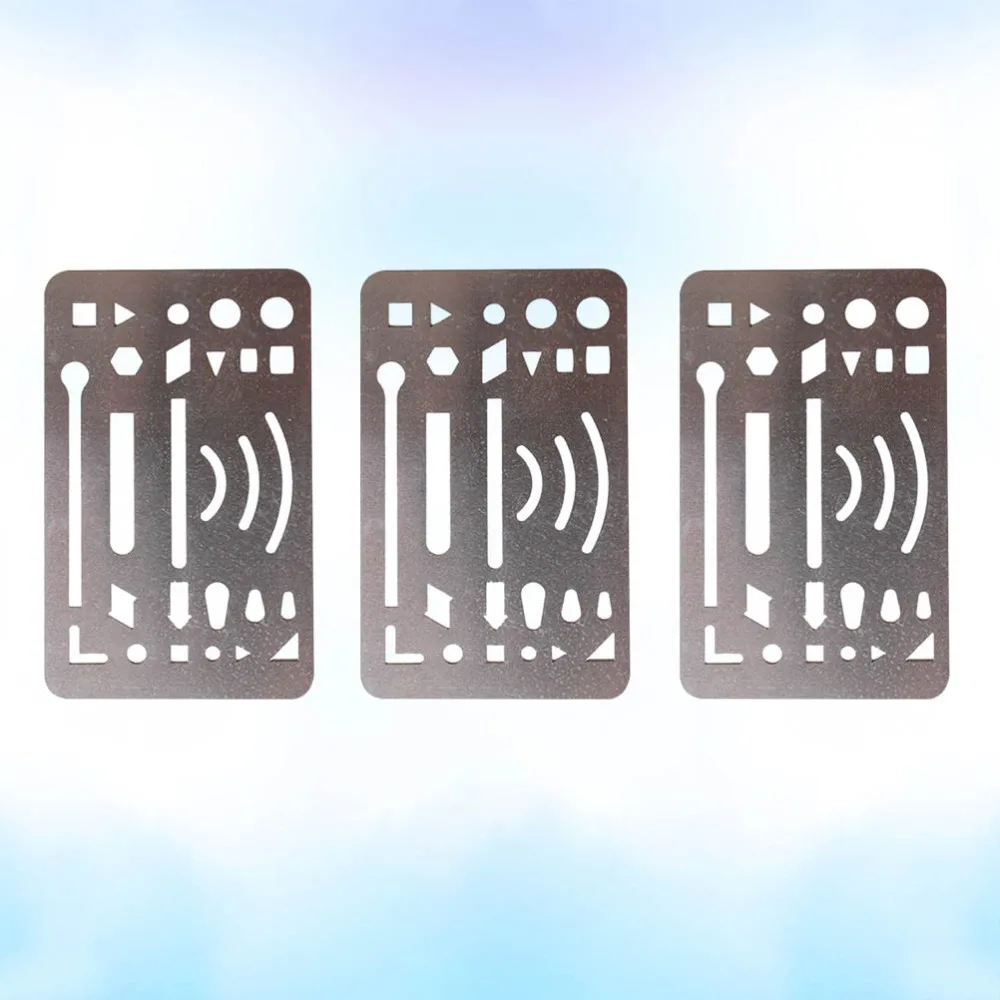 3 pcs Erasing Shield Stainless Steel Letter Shield Craft Drawing Drafting Tool Erasing Shield Template
3 pcs Erasing Shield Stainless Steel Letter Shield Craft Drawing Drafting Tool Erasing Shield Template