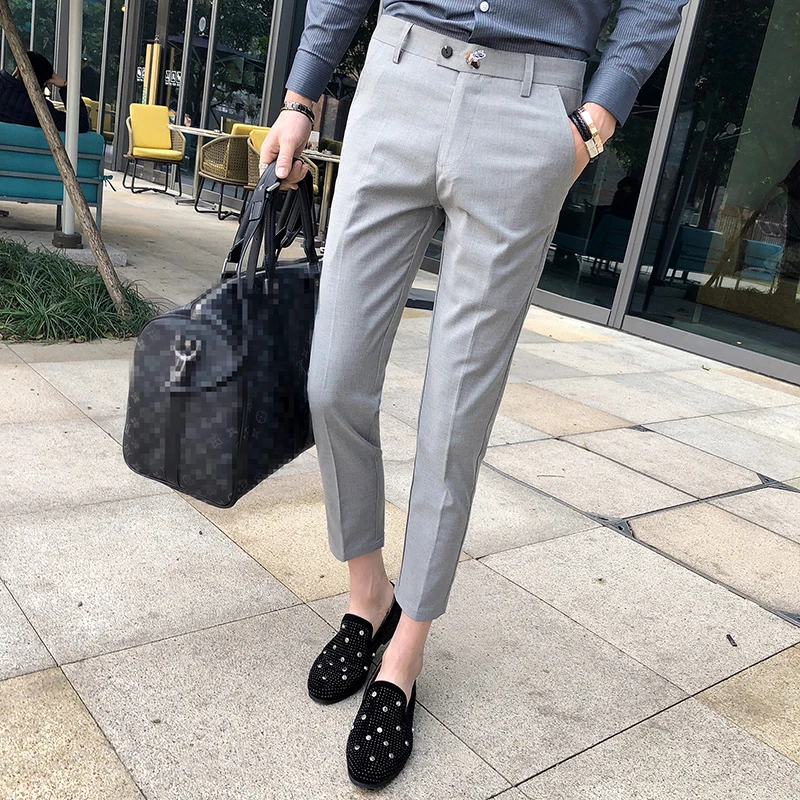 Formal Mens Pants Suit Embroidery Trousers Pantalon Office Pants Mens Ankle-Length Pants Pantaloni Tuta Mens Business Dress Pant
Formal Mens Pants Suit Embroidery Trousers Pantalon Office Pants Mens Ankle-Length Pants Pantaloni Tuta Mens Business Dress Pant