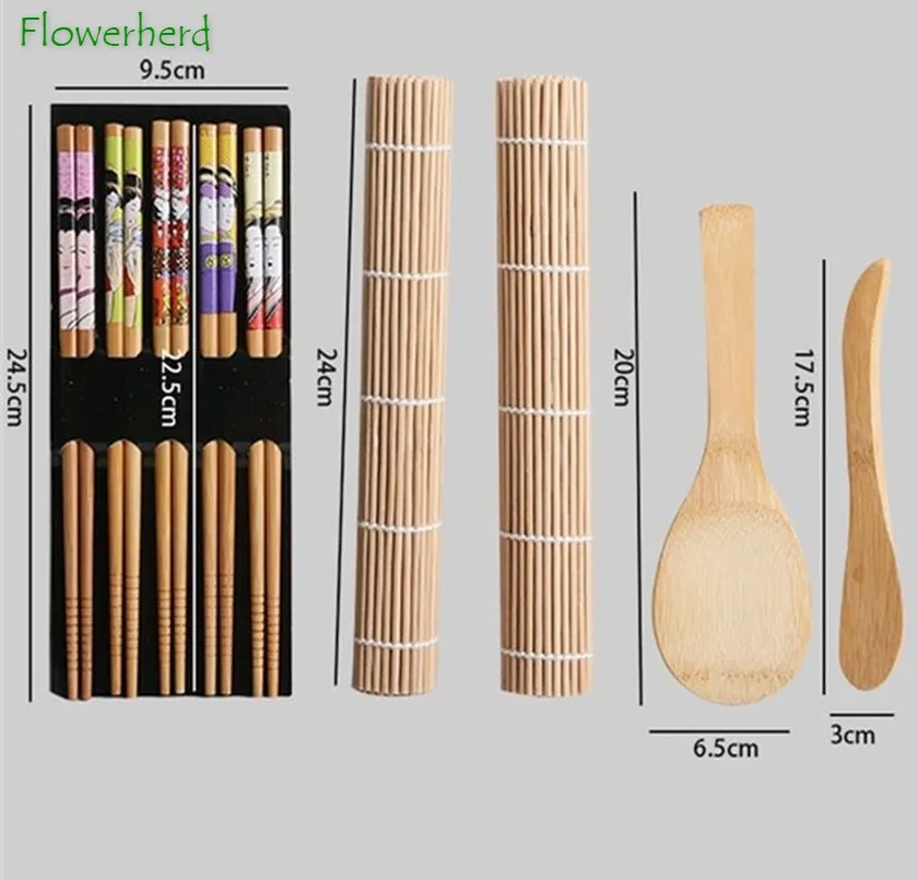 Chopsticks Spoon Sushi Roll Sushi Set Seaweed Rice Covered Bamboo Rice Spoon Bamboo Chopsticks Rice Spatula Four-piece Set
Chopsticks Spoon Sushi Roll Sushi Set Seaweed Rice Covered Bamboo Rice Spoon Bamboo Chopsticks Rice Spatula Four-piece Set