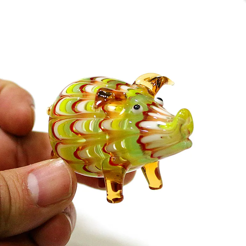 Murano Glass Pig Figurine Multicolor Creative Cute Vivid Mini Animal Ornaments Festival Party Gifts For Kids Home Tabletop Decor
Murano Glass Pig Figurine Multicolor Creative Cute Vivid Mini Animal Ornaments Festival Party Gifts For Kids Home Tabletop Decor