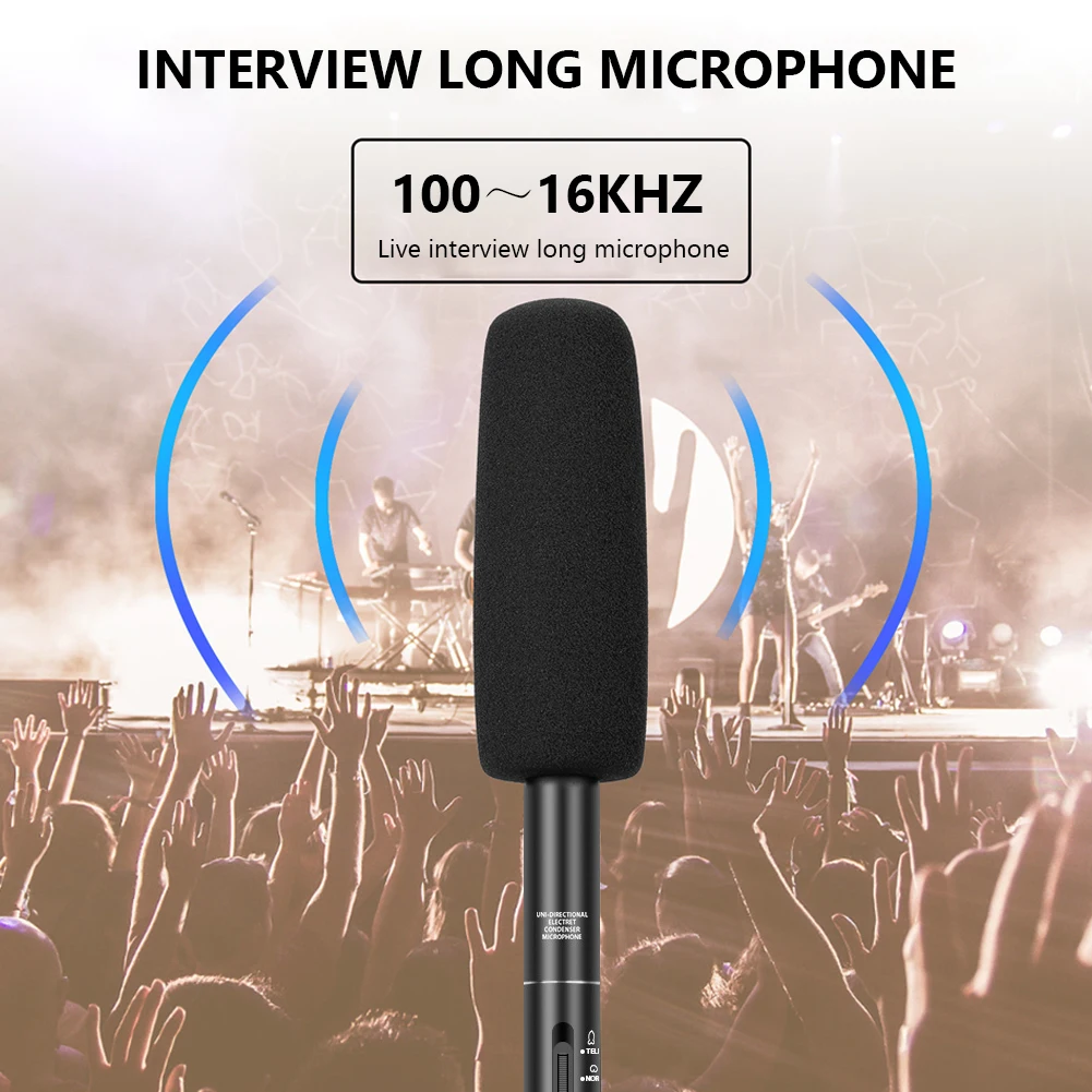 BY-BM6060L Shotgun микрофон для видеоинтервью с противоударным креплением на лобовое