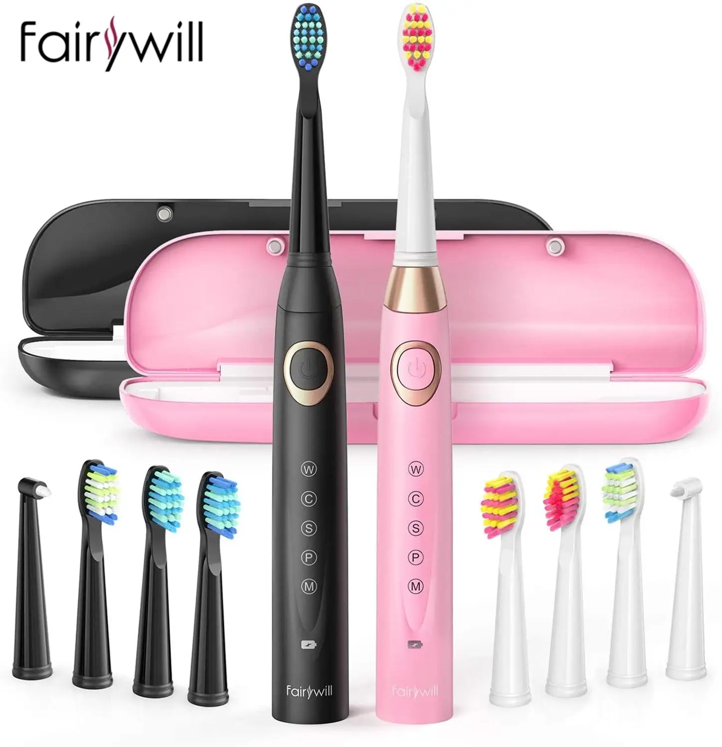 Fairywill Electric Toothbrush Powerful Sonic Cleaning USB Rechargeable Tooth with Timer Adult Electronic Washable Whitening
Fairywill Electric Toothbrush Powerful Sonic Cleaning USB Rechargeable Tooth with Timer Adult Electronic Washable Whitening