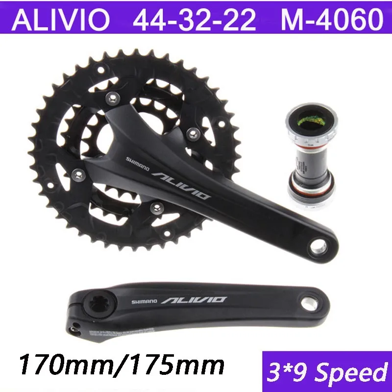Запчасти для велосипеда SHIMANO ALIVIO M4060 MTB Кривошип горного набор звездочек из