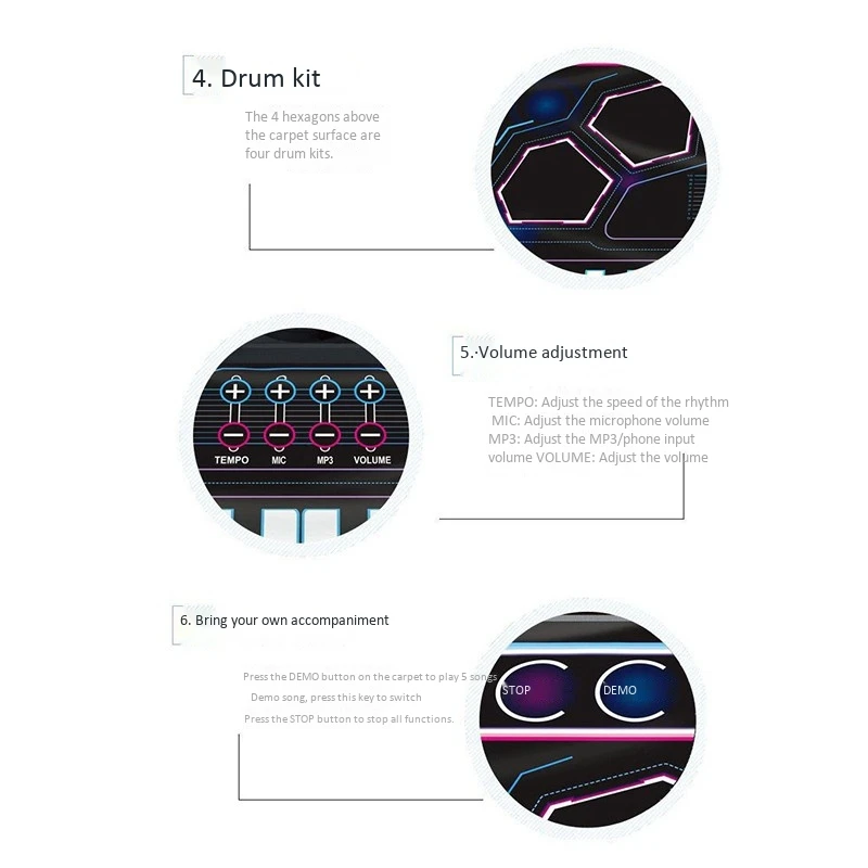 DJ Music Blanket, Puzzle, Electronic Organ, Learning Disc Machinedrum Electronic Blanket Multi-Function 8 Tones
DJ Music Blanket, Puzzle, Electronic Organ, Learning Disc Machinedrum Electronic Blanket Multi-Function 8 Tones