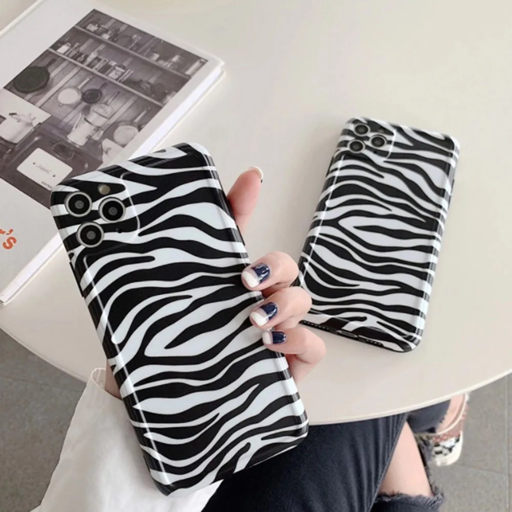 Black soft TPU silicone phone case for iPhone 7 8 plus X Xs max 11 Pro Max XR zebra pattern phone back cover
Black soft TPU silicone phone case for iPhone 7 8 plus X Xs max 11 Pro Max XR zebra pattern phone back cover