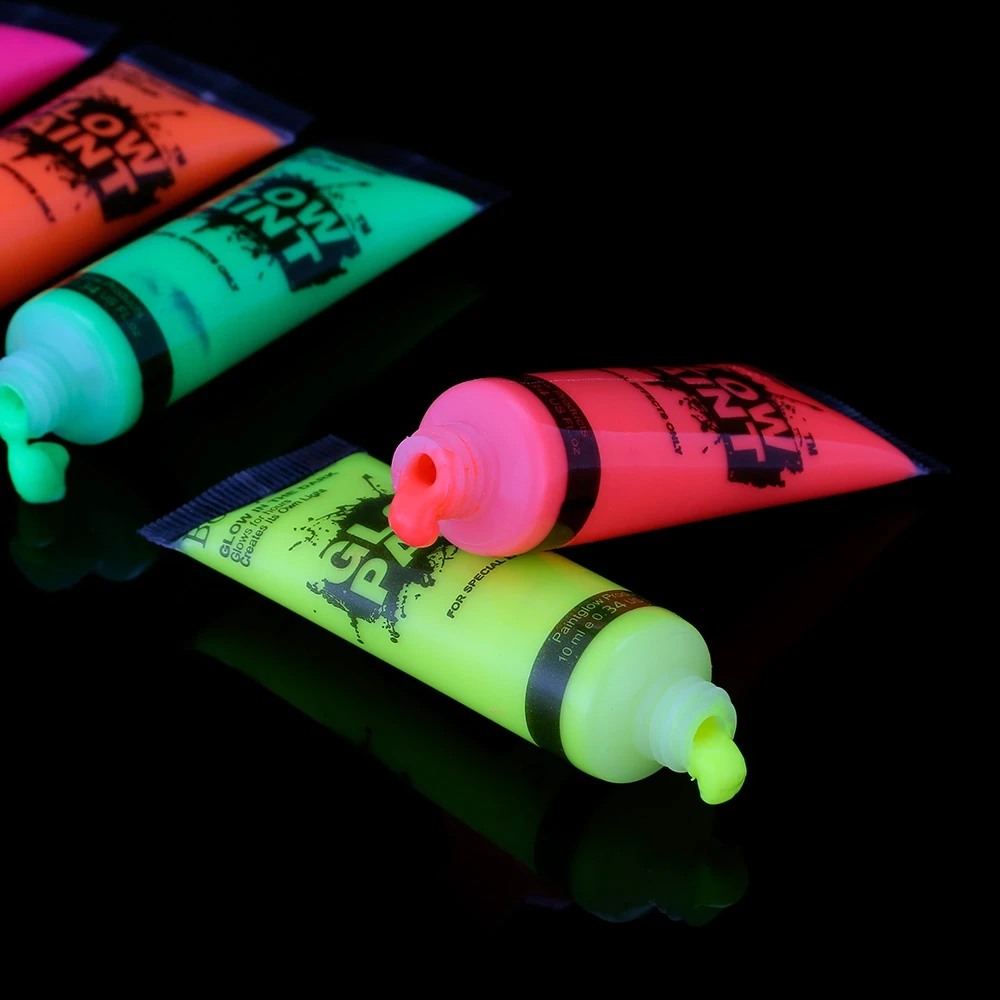 6/24pcs Neon Fluorescent Paint Face Body Painting 6 Colors Luminous UV Paints Face Make Up for Birthday Halloween Party painting
6/24pcs Neon Fluorescent Paint Face Body Painting 6 Colors Luminous UV Paints Face Make Up for Birthday Halloween Party painting