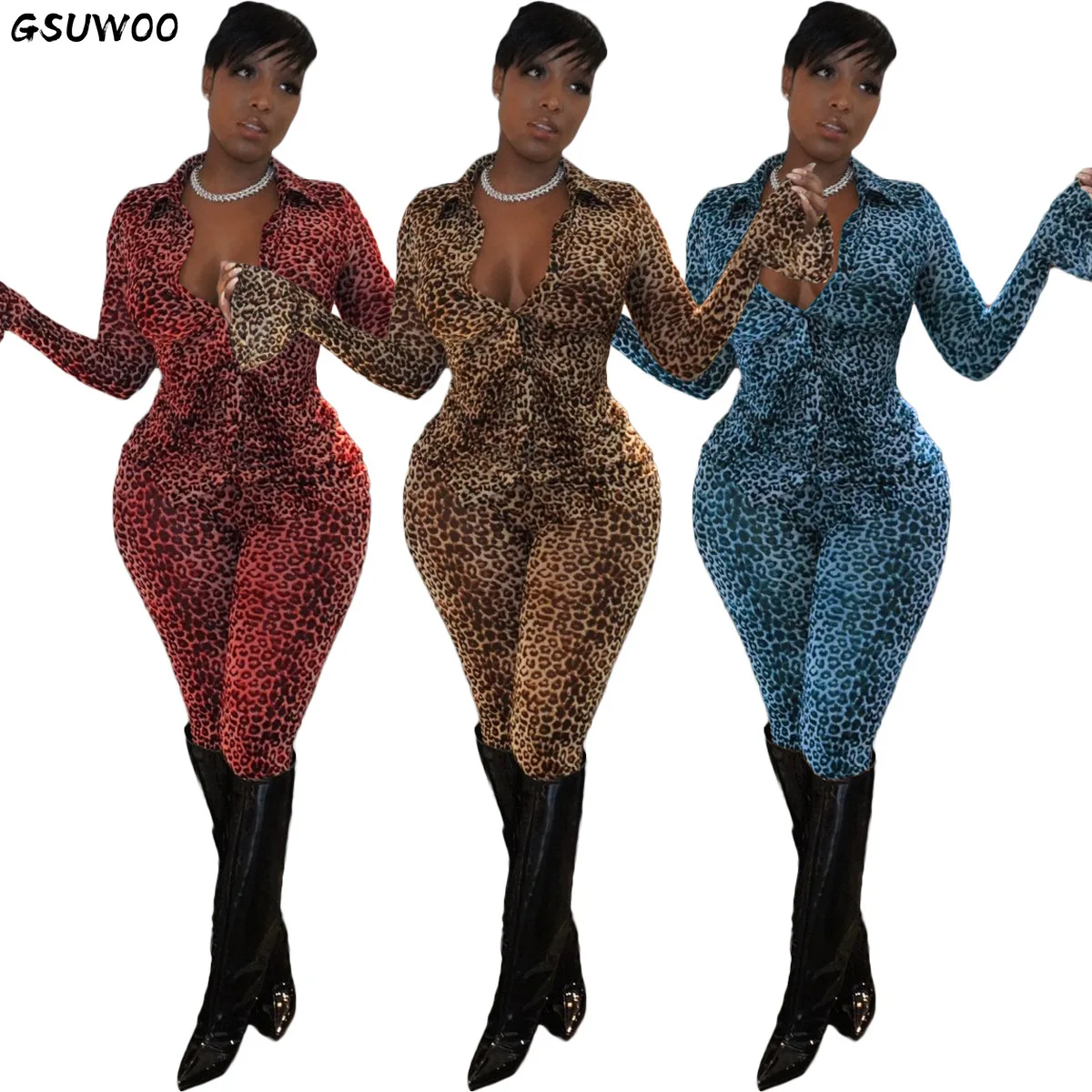 GSUWOO Women Long Sleeve Leopard Print Outfits Pants Sets Autumn Flare Sleeve Shirts and Leggings Pants Two Pieces Suits Clothes
GSUWOO Women Long Sleeve Leopard Print Outfits Pants Sets Autumn Flare Sleeve Shirts and Leggings Pants Two Pieces Suits Clothes