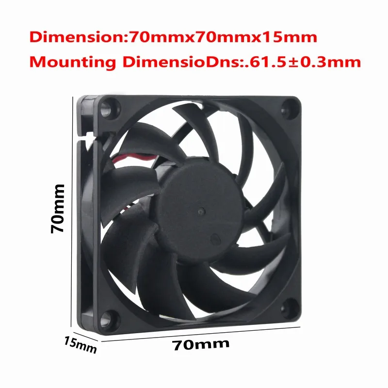 10pcs Gdstime Ball Bearing Computer Case Cooler 12V 7CM 70X15mm Fan 3Pin PC CPU Cooler Fan Black Heat Sink Small Cooling Fan
10pcs Gdstime Ball Bearing Computer Case Cooler 12V 7CM 70X15mm Fan 3Pin PC CPU Cooler Fan Black Heat Sink Small Cooling Fan