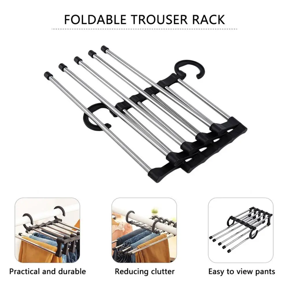 Clothes hanger MultiFunctional Folding Closet Organizer Trouser Pants Ties Scarf Shawl Rack Hanger Space Saving Storage Rack
Clothes hanger MultiFunctional Folding Closet Organizer Trouser Pants Ties Scarf Shawl Rack Hanger Space Saving Storage Rack