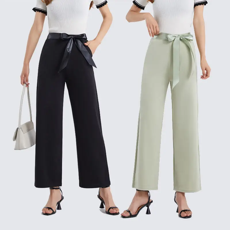 Women Pants Women's High Waist Loose Straight Summer Casual Ankle-Length Pants Pantalones De Mujer
Women Pants Women's High Waist Loose Straight Summer Casual Ankle-Length Pants Pantalones De Mujer