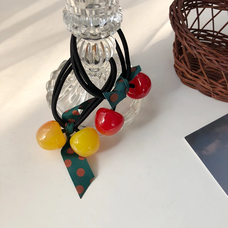 Sweet Hair Ties Accessories Ornaments Elastic Hair Bands Cute Cherry Charm Hair Holder Ties Head Dress
Sweet Hair Ties Accessories Ornaments Elastic Hair Bands Cute Cherry Charm Hair Holder Ties Head Dress