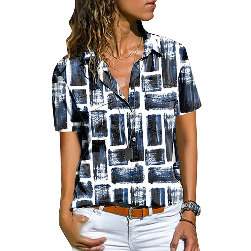 Printed Short Sleeve T-shirt Summer V Neck Basic Tee Blouse Womens Ladies Loose Pullover
Printed Short Sleeve T-shirt Summer V Neck Basic Tee Blouse Womens Ladies Loose Pullover