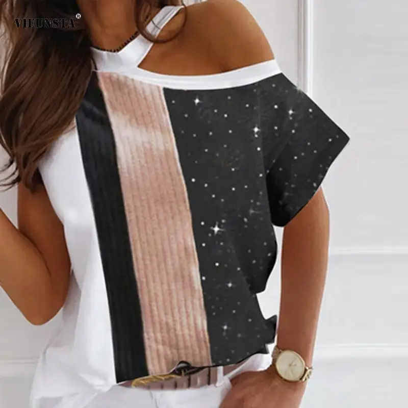 Fashion Splicing Stripe Print Blouses Tops Women Spring Sexy Off Shoulder Blusas Streetwear 2022 Summer New Halter Sequin Shirts
Fashion Splicing Stripe Print Blouses Tops Women Spring Sexy Off Shoulder Blusas Streetwear 2022 Summer New Halter Sequin Shirts