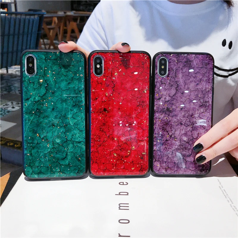 KONSMART For VIVO Y52S Case Glitter Marble Phone Cases VIVO Y52s 6.58" Luxury Silicone Soft Back Cover Capa