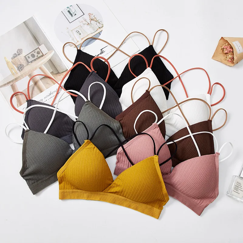 Gobetter Women's Sexy Lingerie Bralette Bra Tank Camis Underwear French Style Bralette Female Bra Crop Tops Sports Brassiere
Gobetter Women's Sexy Lingerie Bralette Bra Tank Camis Underwear French Style Bralette Female Bra Crop Tops Sports Brassiere