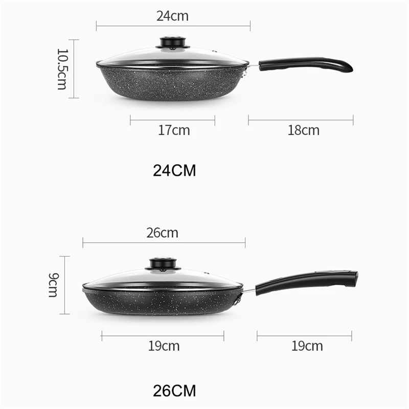 Non-stick Frying Pan Coating 5 Layers Bottom Saucepan Pancake Pan Steak Frying Stove Induction Cooker Wok Egg Steak Frying Pot
Non-stick Frying Pan Coating 5 Layers Bottom Saucepan Pancake Pan Steak Frying Stove Induction Cooker Wok Egg Steak Frying Pot