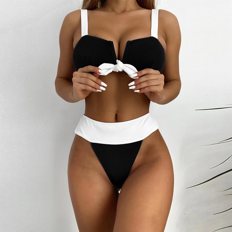 2021 New Fashion Ladies Swimming Suit for Women Bathing Two Piece High Waist Swimsuit Bikini Beachwear Swimwear Split Stitching
2021 New Fashion Ladies Swimming Suit for Women Bathing Two Piece High Waist Swimsuit Bikini Beachwear Swimwear Split Stitching