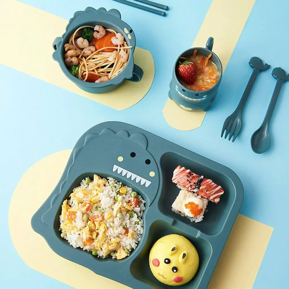 6Pcs/Set Baby Children's Tableware Products Feeding Set Cartoon Plates Kids Dishes Children Training Eating Food Bowl Spoon Fork
6Pcs/Set Baby Children's Tableware Products Feeding Set Cartoon Plates Kids Dishes Children Training Eating Food Bowl Spoon Fork