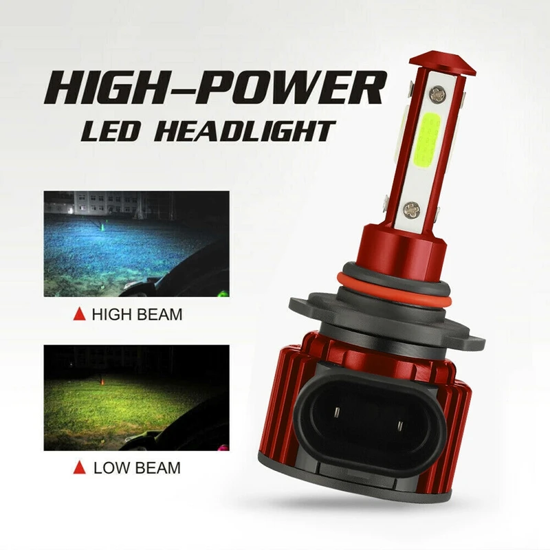DHBH-4X 8000K Ice Blue LED Headlight Bulbs Conversion Kit 9005 + 9006 High Low Beam 4-Sides
DHBH-4X 8000K Ice Blue LED Headlight Bulbs Conversion Kit 9005 + 9006 High Low Beam 4-Sides