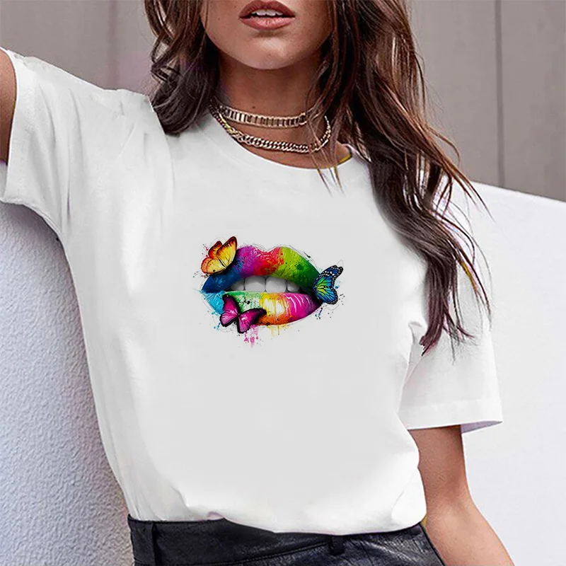 Leopard Rainbow Lips T-shirts Women Short Sleeve Women's for Summer Women-clothing With Free Shipping Sleeves Fashion Tops Woman
Leopard Rainbow Lips T-shirts Women Short Sleeve Women's for Summer Women-clothing With Free Shipping Sleeves Fashion Tops Woman