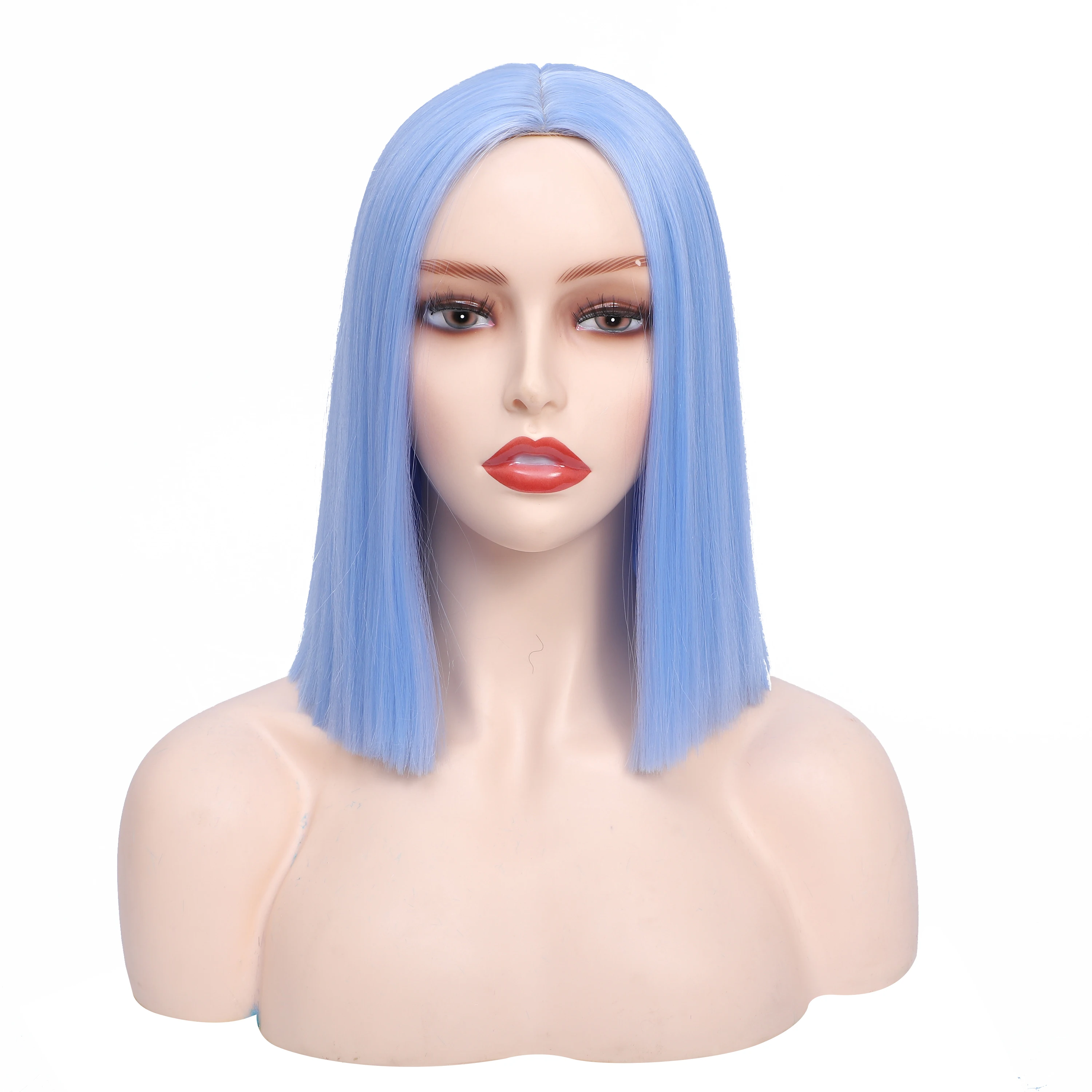 LANYI короткий прямой средней части Боб синтетические парики для женщин ежедневное использование косплей парик светло-голубые парики Хэллоуин термостойкие
LANYI короткий прямой средней части Боб синтетические парики для женщин ежедневное использование косплей парик светло-голубые парики Хэллоуин термостойкие