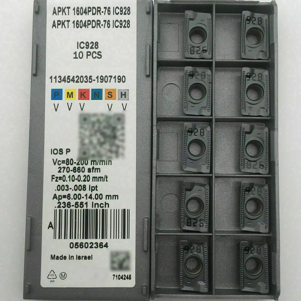 New Tool APKT 1604PDR-76 Grade IC928 CNC Carbide Inserts lathe parts tool 10PCS Indexable Milling Cutter
New Tool APKT 1604PDR-76 Grade IC928 CNC Carbide Inserts lathe parts tool 10PCS Indexable Milling Cutter