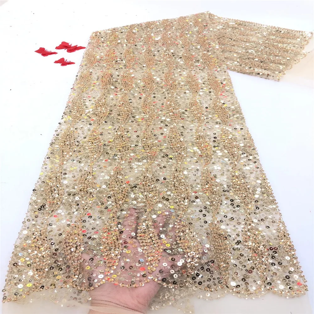 African Sequins Lace Fabric High Quality Lace Nigerian French Lace Fabric For Party Embroidery Sewing RF210-319
African Sequins Lace Fabric High Quality Lace Nigerian French Lace Fabric For Party Embroidery Sewing RF210-319