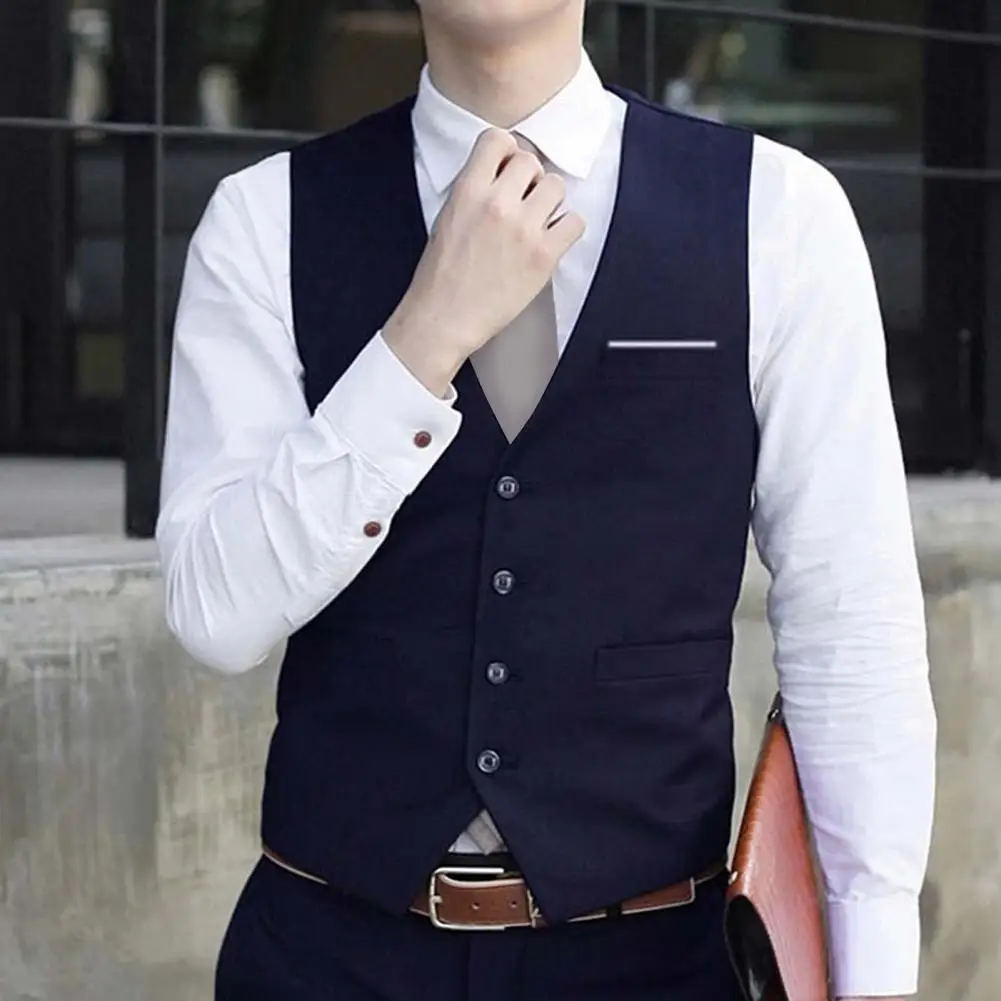 Men Waistcoat Male Suits Vest Jacket Blazers Vest Tank Tops Sleeveless Waistcoat Slim Single-breasted Formal Spring Vest Work
Men Waistcoat Male Suits Vest Jacket Blazers Vest Tank Tops Sleeveless Waistcoat Slim Single-breasted Formal Spring Vest Work