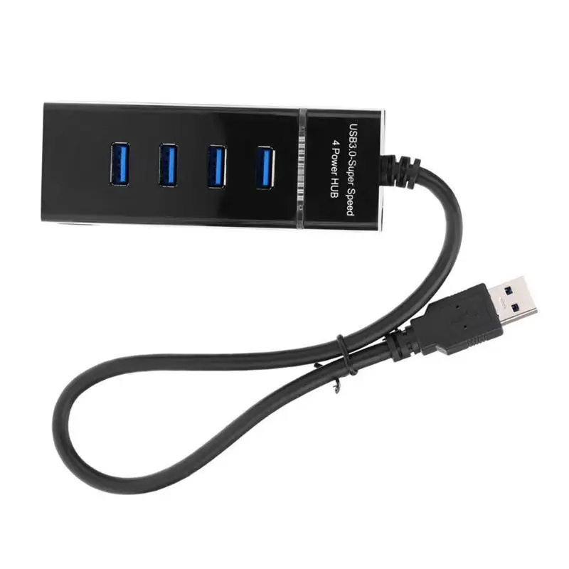 

4 Ports USB 3.0 Hub Widely Compatible High Speed 5Gbps USB Splitter Adapter Expander Cable for PC Laptop Computer