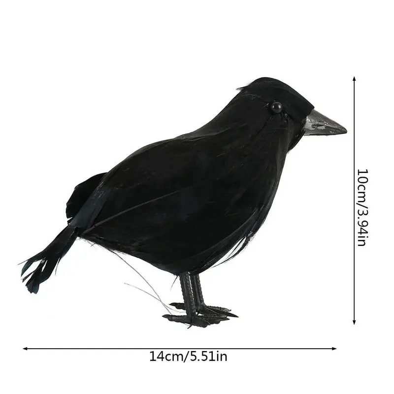 Black Plastic Crow Movie Halloween Prop Cosplay Artificial Bird Charm Hunting Decoys Home Garden Decor Haunted House Decoration
Black Plastic Crow Movie Halloween Prop Cosplay Artificial Bird Charm Hunting Decoys Home Garden Decor Haunted House Decoration