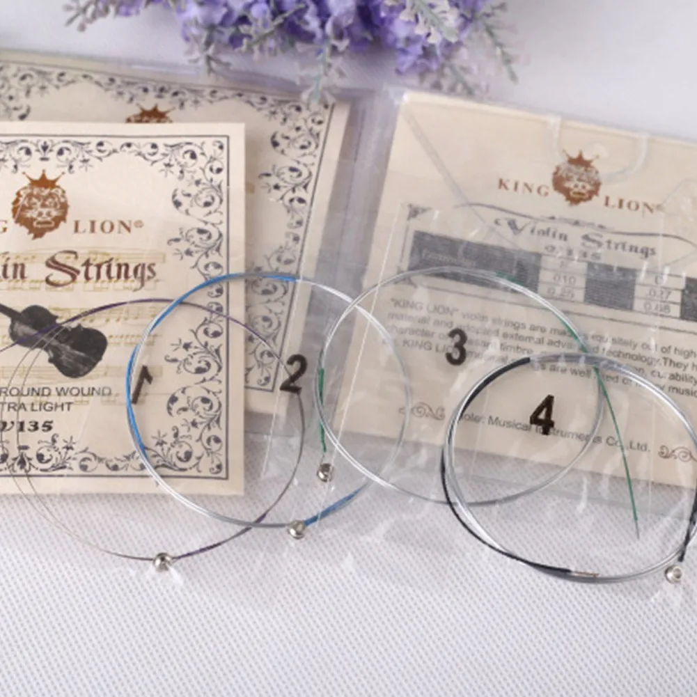 4Pcs/Set 3/4 4/4 Violin Strings Set Replacement E,A,D,G Fiddle String Exquisite Packaging Steel Wire Pure Tone Violin String
4Pcs/Set 3/4 4/4 Violin Strings Set Replacement E,A,D,G Fiddle String Exquisite Packaging Steel Wire Pure Tone Violin String