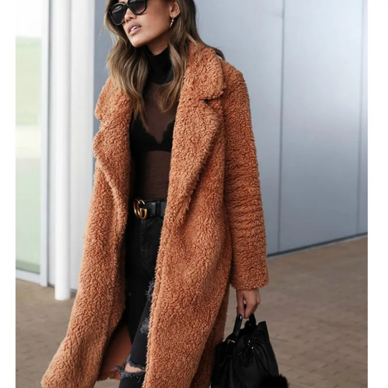 Women Ladies Fleece Midi-Length Faux Fur Jacket High Street Fashion Overcoat 2019 New Fashion
Women Ladies Fleece Midi-Length Faux Fur Jacket High Street Fashion Overcoat 2019 New Fashion