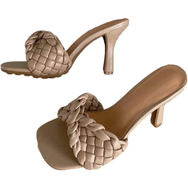 Square Toe Slippers Casual Shoes Slipers Women Thin Heels Heeled Mules Slides Luxury 2021 High Soft Rome Basic Concise PU Fabric
Square Toe Slippers Casual Shoes Slipers Women Thin Heels Heeled Mules Slides Luxury 2021 High Soft Rome Basic Concise PU Fabric