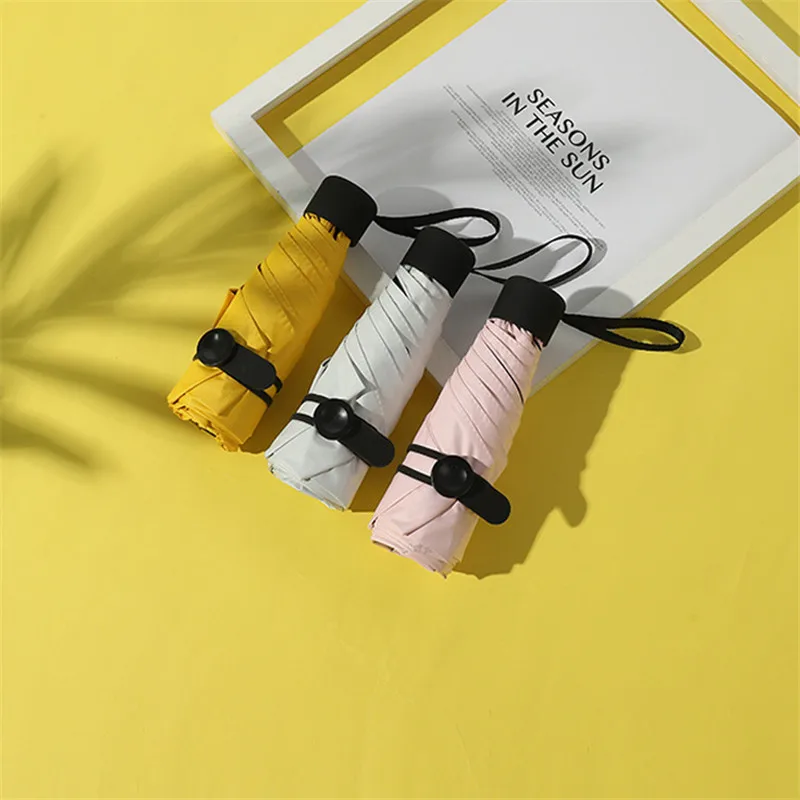 Mrosaa Маленький модный складной зонт от дождя для женщин и подарков мужчин Мини